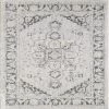 Capricorn Cream/Gray 2.2 ft. x 8 ft. Oriental Runner Rug by Eviva