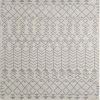 Loops Cream/Gray 8 ft. x 10 ft. Southwestern Area Rug by Eviva
