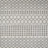 Grid Cream/Gray 2 ft. W x 8 ft. L Geometric Area Rug by Eviva