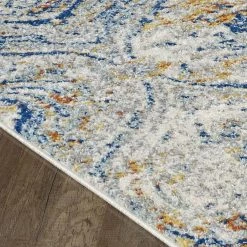 Loops Cream/Multicolor 3 ft. x 5 ft. Oriental Area Rug by Eviva -Eviva Sales Store cream multicolor eviva area rugs rg1145 3x5cm c3 1000