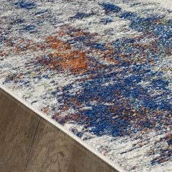 Aries Cream/Multicolor 5.1 ft. x 7 ft. Vintage Area Rug by Eviva -Eviva Sales Store cream multicolor eviva area rugs rg1156 5x7cm c3 1000