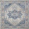 Vintage Cream/Navy 5.1 ft. x 7 ft. Oriental Area Rug by Eviva