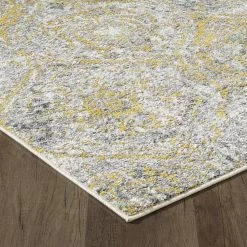 Eviva Sales Store -Eviva Sales Store cream yellow eviva area rugs rg1145 5x5cy e1 1000