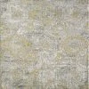 Loops Cream/Yellow 8 ft. x 10 ft. Oriental Area Rug by Eviva