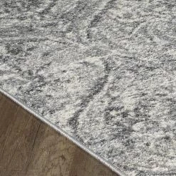 Loops Gray/Cream 5.1 ft. x 7 ft. Oriental Area Rug by Eviva -Eviva Sales Store gray cream eviva area rugs rg1145 5x7gc c3 1000