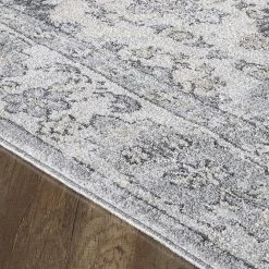 Mosaic Gray/Dark Gray 6 ft. x 9 ft. Oriental Area Rug by Eviva -Eviva Sales Store gray dark gray eviva area rugs rg1130 6x9gg c3 1000