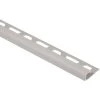 Rondec Greige 1/2 in. x 8 ft. 2-1/2 in. Color-Coated Aluminum Bullnose Tile Edging Trim by Schluter