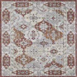 Mosaic Multicolor 8 ft. x 10 ft. Oriental Area Rug by Eviva
