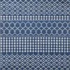 Grid Navy/Cream 10 ft. x 12 ft. Geometric Area Rug by Eviva