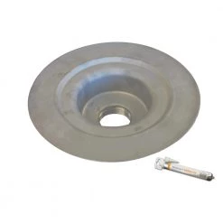 Kerdi-Drain 2 in. Outlet Threaded Stainless Steel Drain Flange No Corners by Schluter