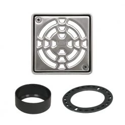 Kerdi-Drain 4 in. Stainless Steel Grate by Schluter