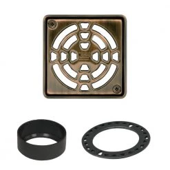 Kerdi-Drain 4 in. Oil-Rubbed Bronze Grate by Schluter