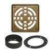 Kerdi-Drain 4 in. Vintage Gold Drain Grate by Schluter