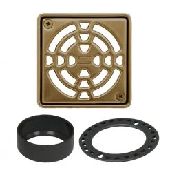 Kerdi-Drain 4 in. Vintage Gold Drain Grate by Schluter