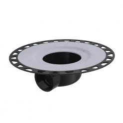 Kerdi-Drain 2 in. Horizontal Outlet ABS Drain Flange No Corners by Schluter