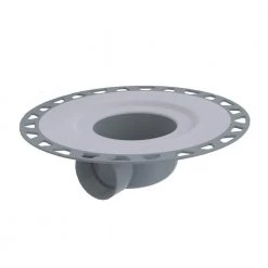 Kerdi-Drain 2 in. Horizontal Outlet PVC Drain Flange No Corners by Schluter