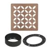 Kerdi-Drain 4 in. Brushed Rose Gold Floral Drain Grate by Schluter