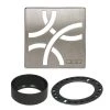 Kerdi-Drain 4 in. Brushed Nickel Curve Drain Grate by Schluter