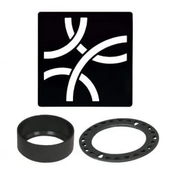 Kerdi-Drain 4 in. Matte Black Curve Drain Grate by Schluter