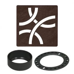 Kerdi-Drain 4 in. Bronze Curve Drain Grate by Schluter