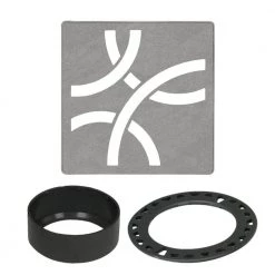 Kerdi-Drain 4 in. Stone Grey Curve Drain Grate by Schluter