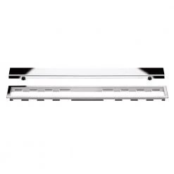 Kerdi-Line Chrome 35-7/16 in. Closed Grate Assembly with 3/4 in. Frame by Schluter
