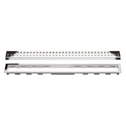 Kerdi-Line Chrome 27-9/16 in. Perforated Grate Assembly with 3/4 in. Frame by Schluter