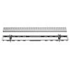 Kerdi-Line Brushed Stainless Steel 35-7/16 in. Locking Perforated Grate Assembly with 3/4 in. Frame by Schluter