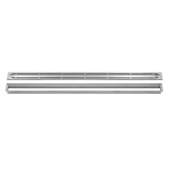 Kerdi-Line Brushed Stainless Steel 35-7/16 in. Pure Grate Assembly with 29/32 in. Frame by Schluter