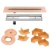 Kerdi-Line 35-7/16 in. Stainless Steel Channel Body Off-Set Outlet by Schluter