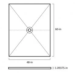 Kerdi-Shower-T/-TS/-TT 48 in. x 60 in. Sloped Shower Tray by Schluter -Eviva Sales Store schluter floor installation kits kst1220 1525 4f 1000