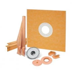 Kerdi-Shower-Kit 72 in. x 72 in. Shower Kit with PVC Flange by Schluter
