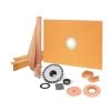 Kerdi-Shower-Kit 38 in. x 60 in. Shower Kit in ABS with Stainless Steel Drain Grate by Schluter