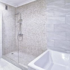 Kerdi-Shower-Kit 38 in. x 60 in. Off-Center Shower Kit with ABS Flange by Schluter -Eviva Sales Store schluter shower systems installation kits ksk9651525sabs 31 1000