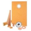 Kerdi-Shower 38 in. x 60 in. Off-Center Shower Kit with PVC Flange by Schluter