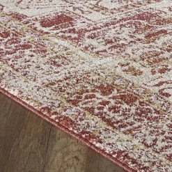 Venus Terracotta/Cream 9 ft. x 12 ft. Oriental Area Rug by Eviva -Eviva Sales Store terracotta cream eviva area rugs rg1127 9x12tc c3 1000